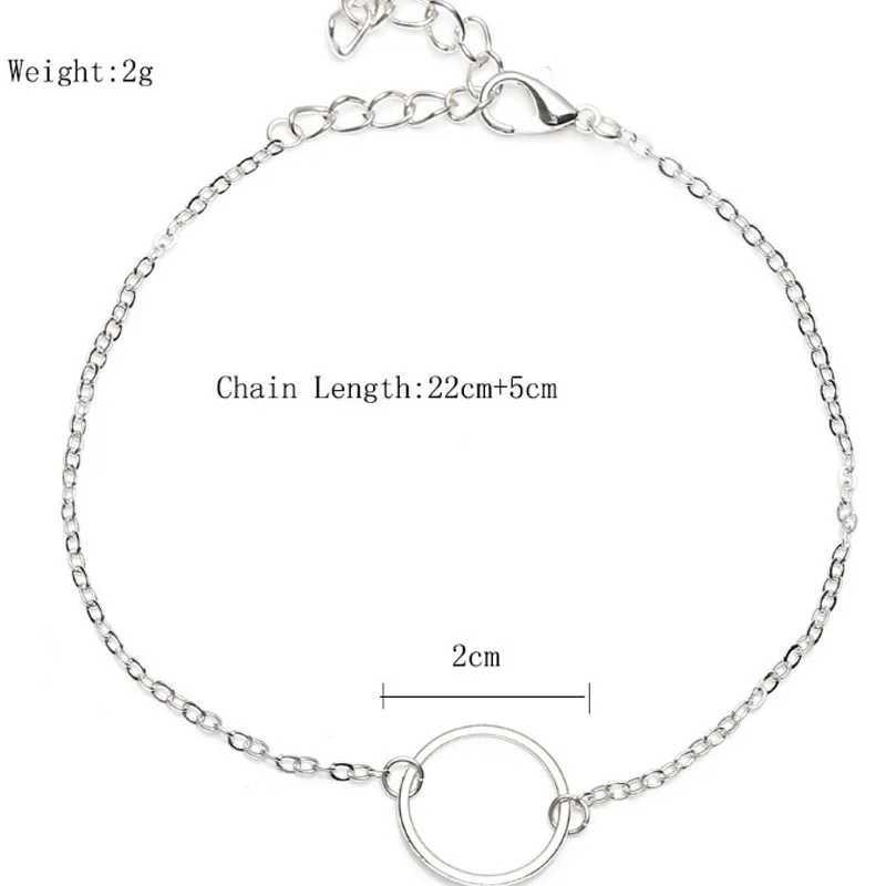 Trendy Summer Round Ankle Big Circle For Women Foot Anklet Bracelet Summer Beach Barefoot Sandals Bracelet Ankle on the leg Female U250624