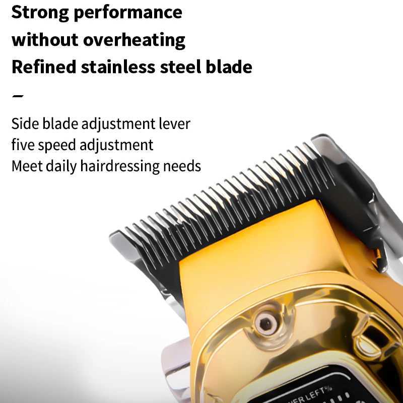 Kemei KM-1806 transparent body professional hair clipper three-speed adjustable rechargeable mens hair clipperXJ250624