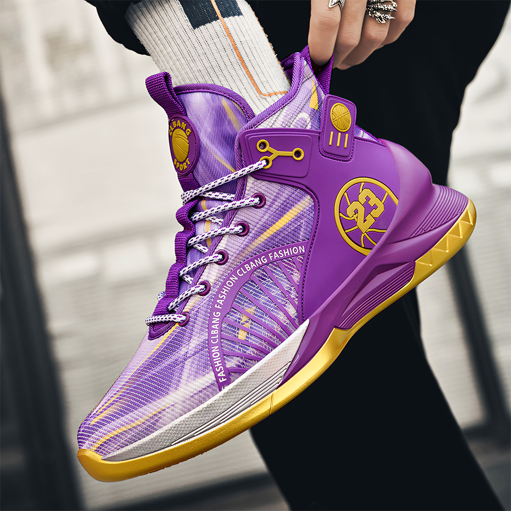 8201-Fashion Men's Basketball Shoes Breathable Anti Slip Men's Running Shoes Fashion Sports Walking Basketball Shoes