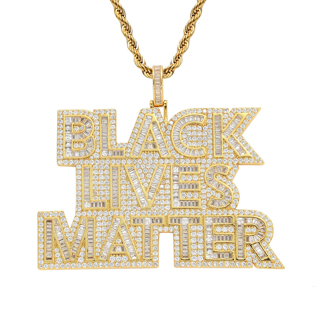 Luxury Moissanite Jewelry Letter Slogan Pendant Iced Out Diamond Hip Hop Swag Streetwear Necklace Pass the diamond tester