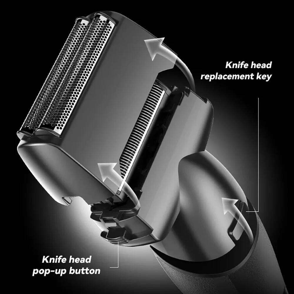 Kemei 4 In 1 Multifunction Foil Shaver Nose Ear Trimmer Cordless Hair Clipper Electric Razor Rechargeable Men Grooming Kit