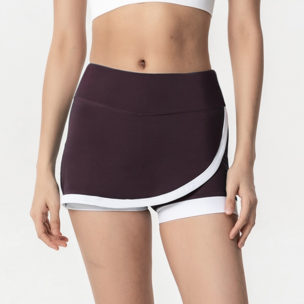 breathable sports Yoga shorts, women's anti-light original design short skirt pants, comfortable summer running sports pants