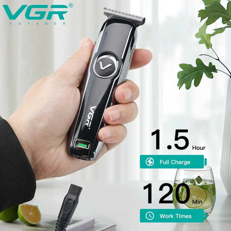 Original VGR Professional Electric Hair Trimmer Cordless Beard Hair Clipper for Men Hair Cutter Machine Rechargeable KitXJ250624