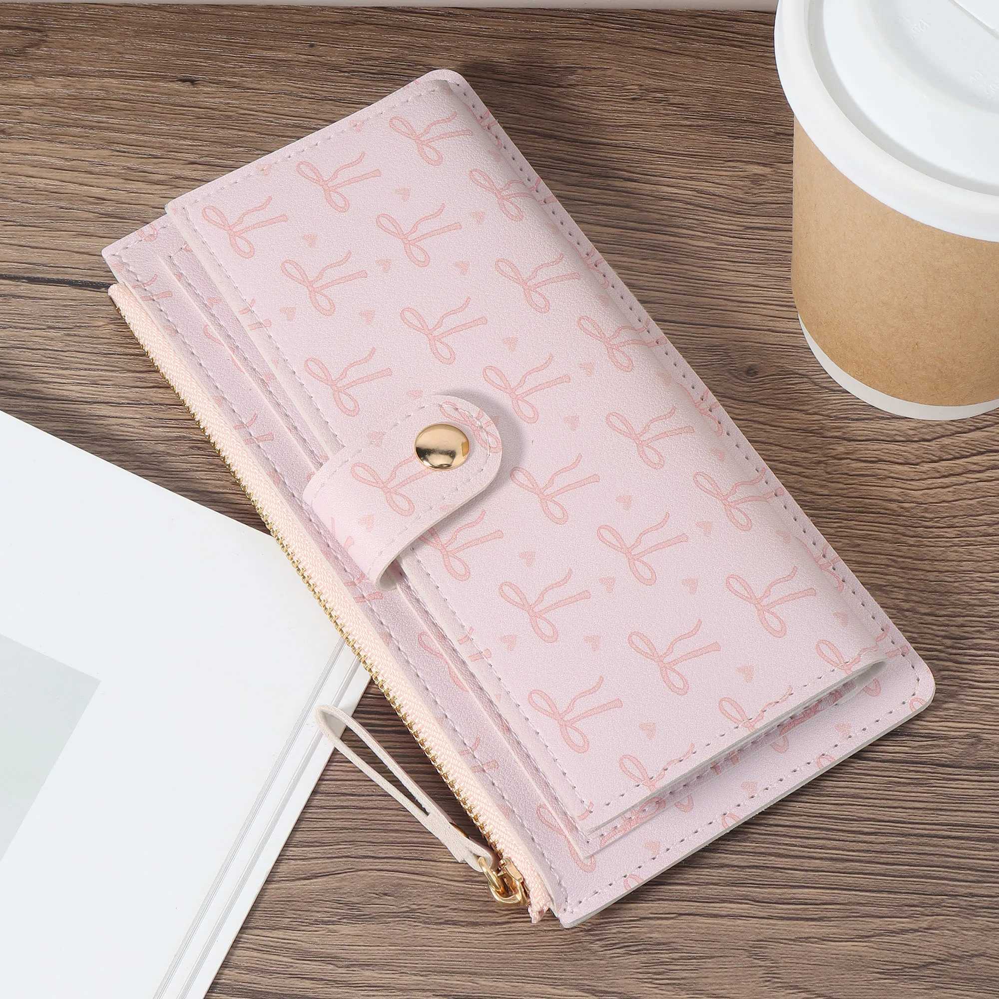 Womens LG wallet coin wallet multi card slot function wallet elegant folding wallet for women with card slot and zipper. XJ250624