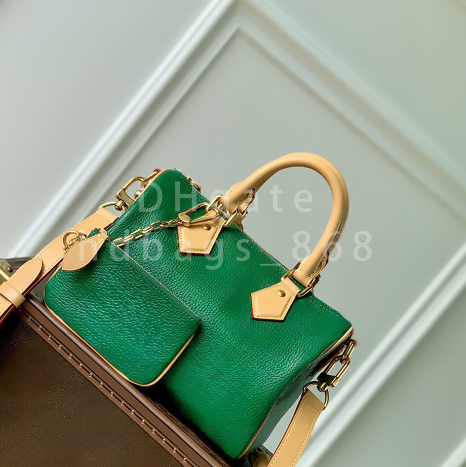 Boston Bags Shoulder bags Designer Handbag Luxury Crossbody bags Calfskin Leather Mirror 1:1 quality Fashion Travel Bag Canvas bag man Bag 25cm With box WL401