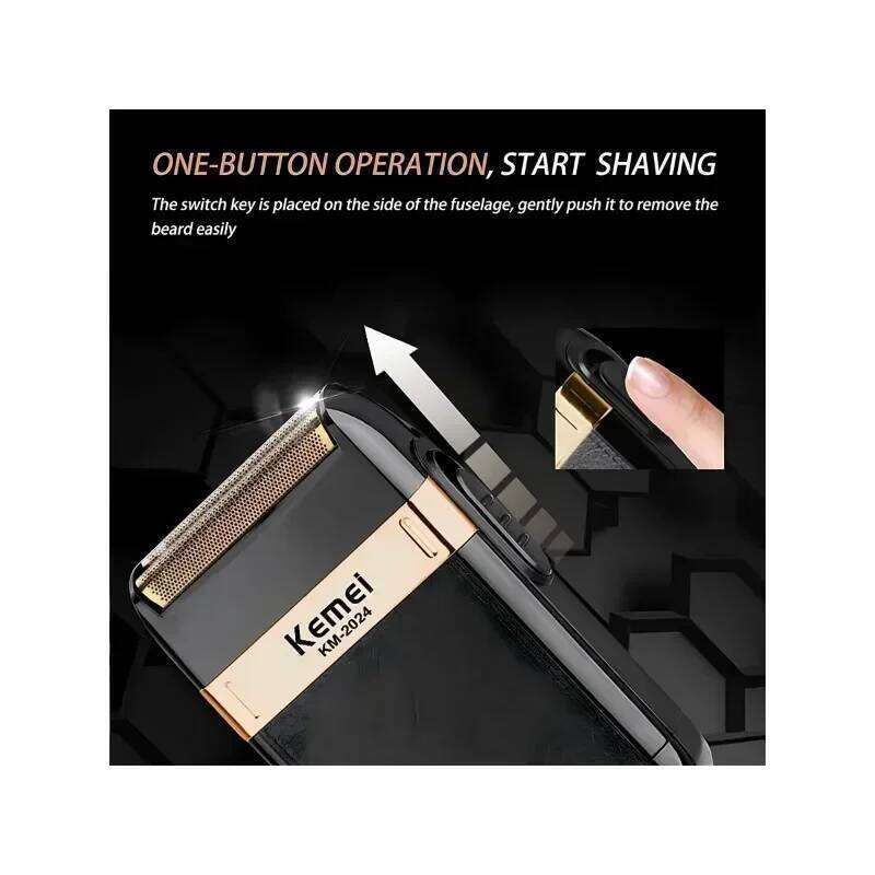 KEMEI Gift Box Km-2024 USB Charging Dual Network Blade Electric Shaver, Portable Men's Electric Shaver, You Deserve To Have It