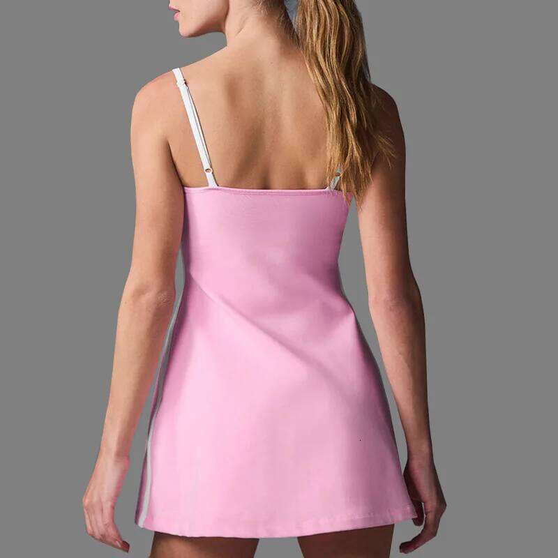 Tennis Dress for Women Workout Clothing Yoga Set Golf Badminton Skirts Mini Dresses with Chest Pad NO