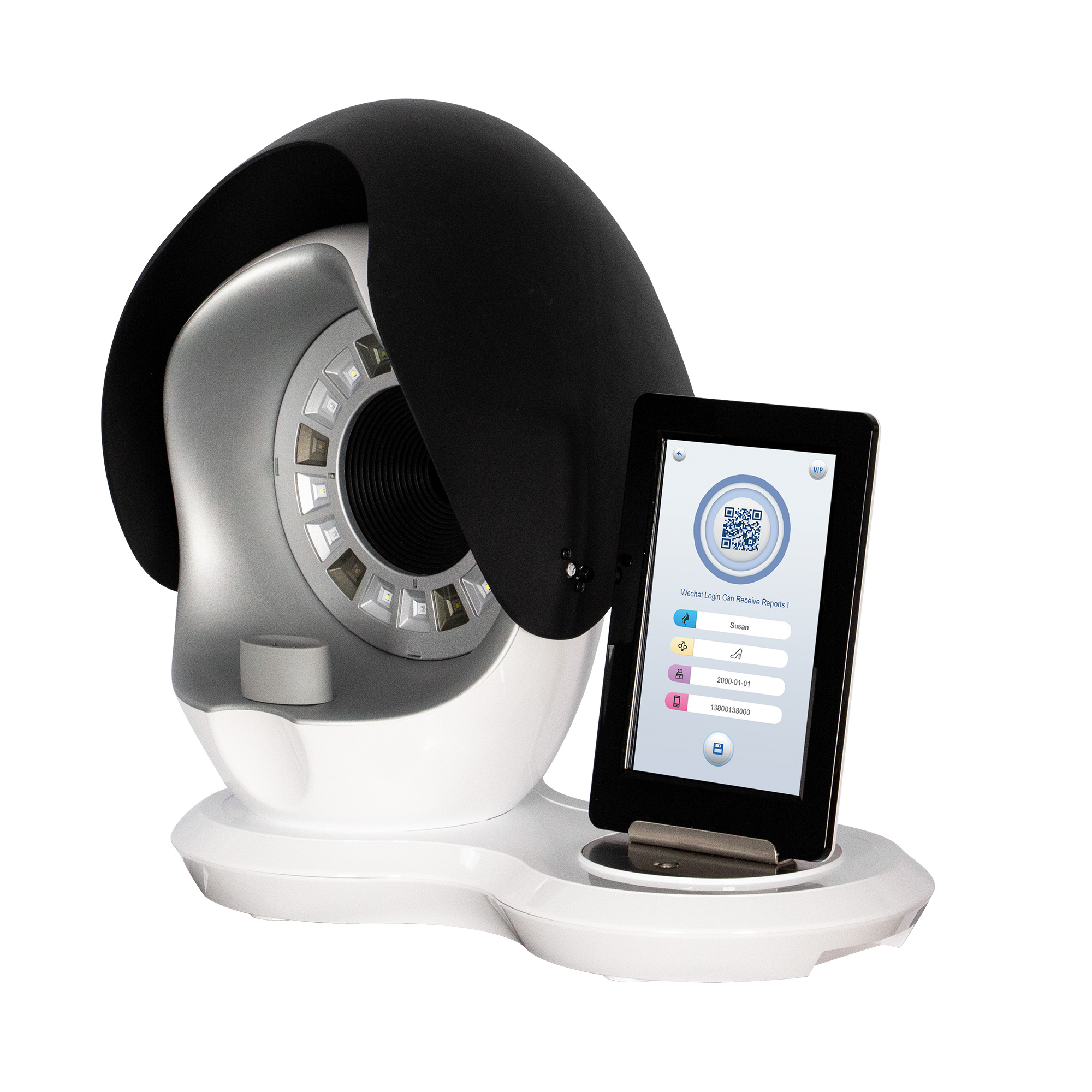 New 15.6 inch 3D Facial Skin Analysis Machine Upgrade 8 Spectral Imaging Technology Skin Analyzer Face Moisture Detection