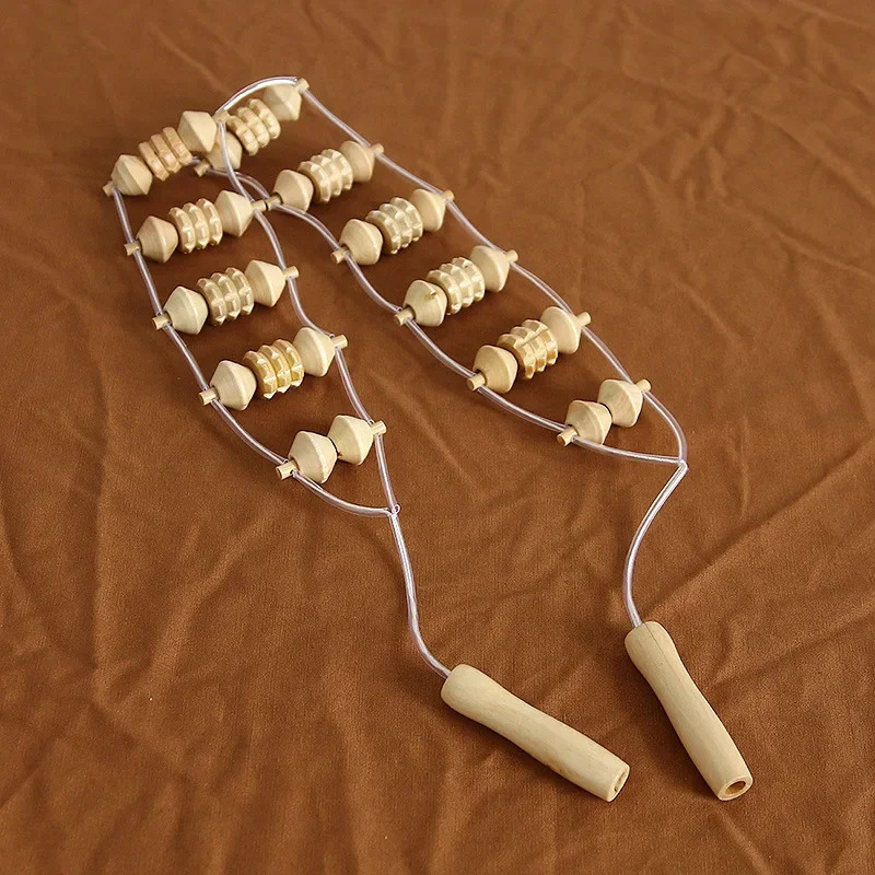 Wooden Massage Tools Lymphatic Massage Maderotherapy AntiCellulite Deep Tissue Body Massager Roller Wheel Wooden Massage Tools 250619