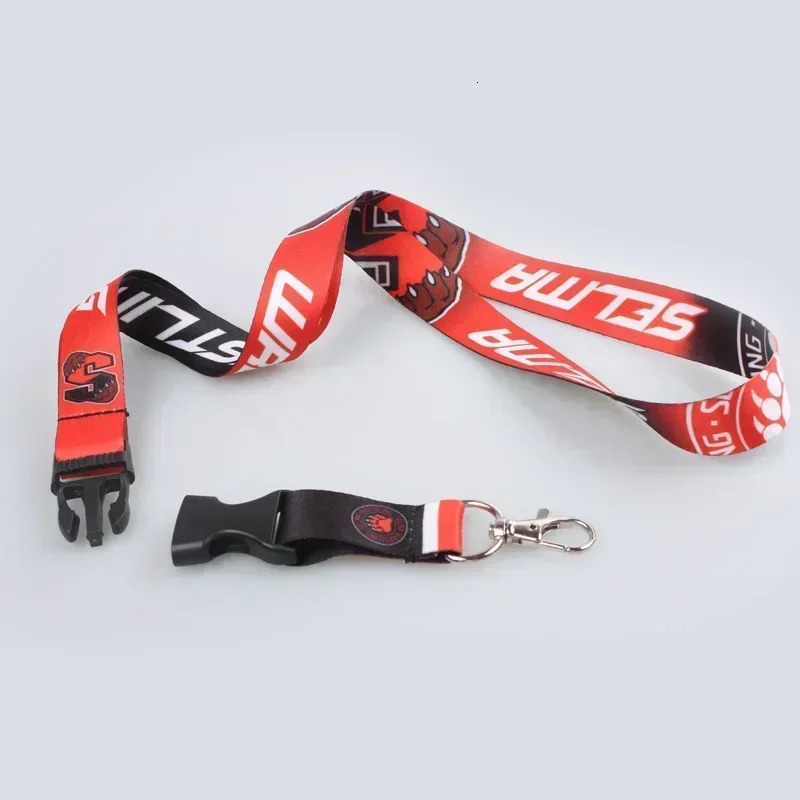 100pcslot Customized lanyard 20mm wide heat transfer print with release buckle Custom lanyards personalized 250624