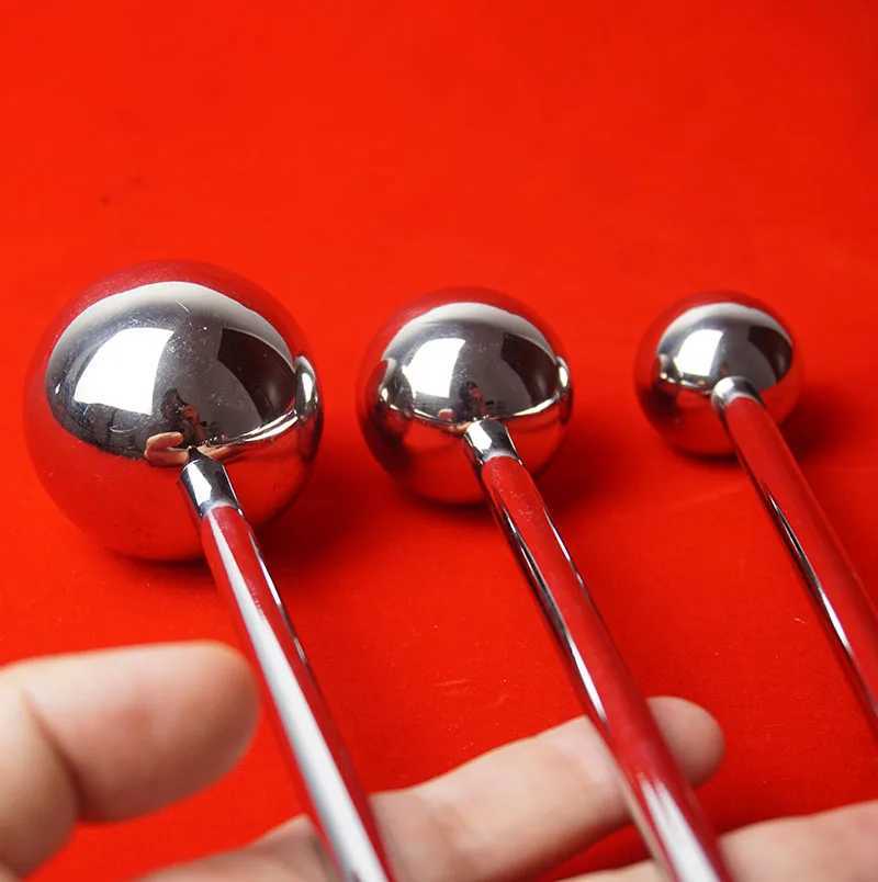 Stainless Ass Ball Rod Butt Plug Vaginal Training Prostate Massage Dildo Anal Sex Toy Stainless Steel Anal Plug Buttplug W250624