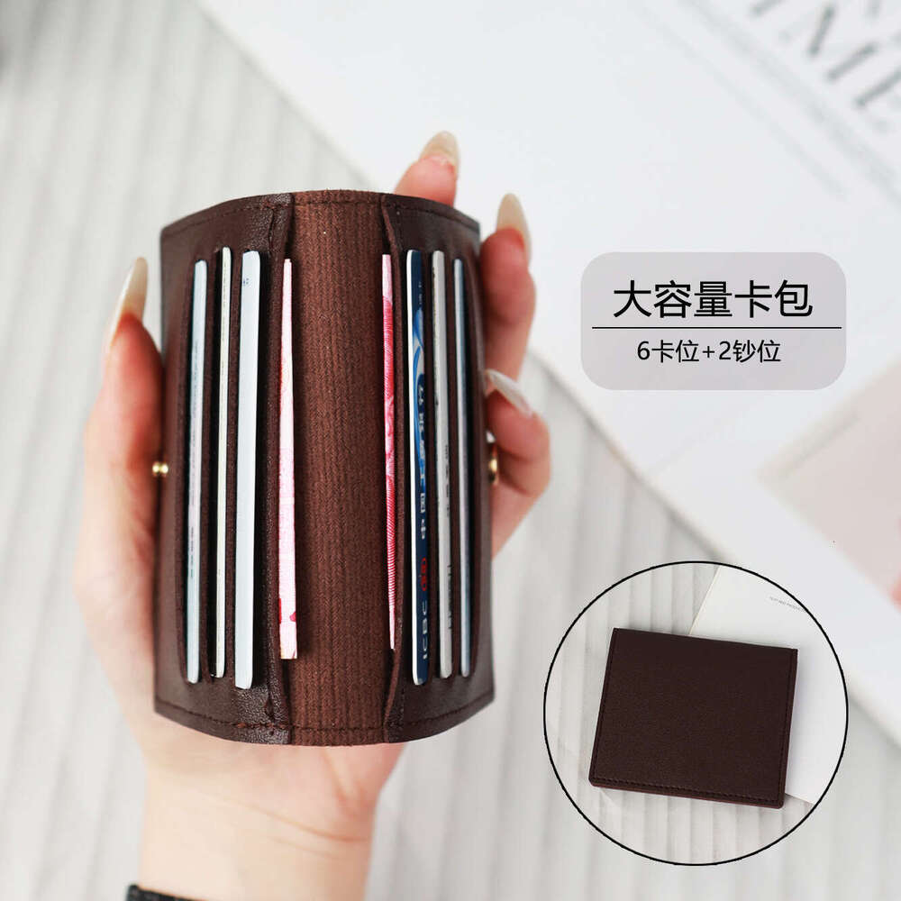Women's Ultra-thin Compact Holder Bank ID Sleeve Driver's License Small Coin Purse Men's Anti-degaussing Card Clip