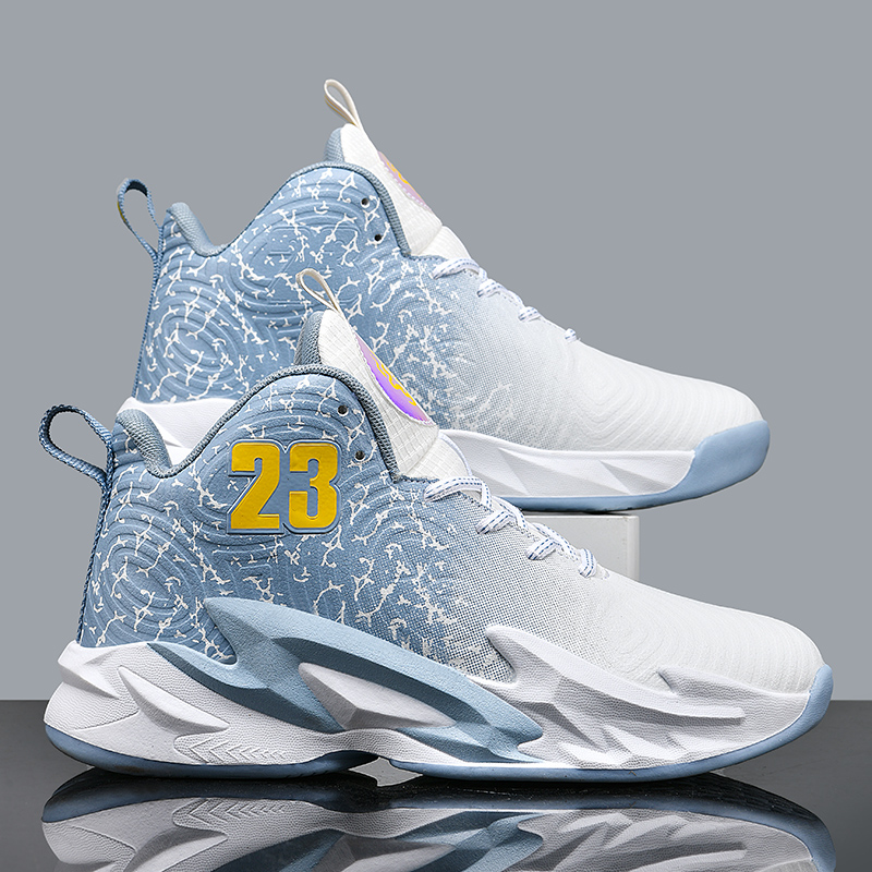 902-Youth Basketball Shoes Breathable Men's Anti Slip Outdoor Men's Shoes Fashion Men's and Women's Sneakers