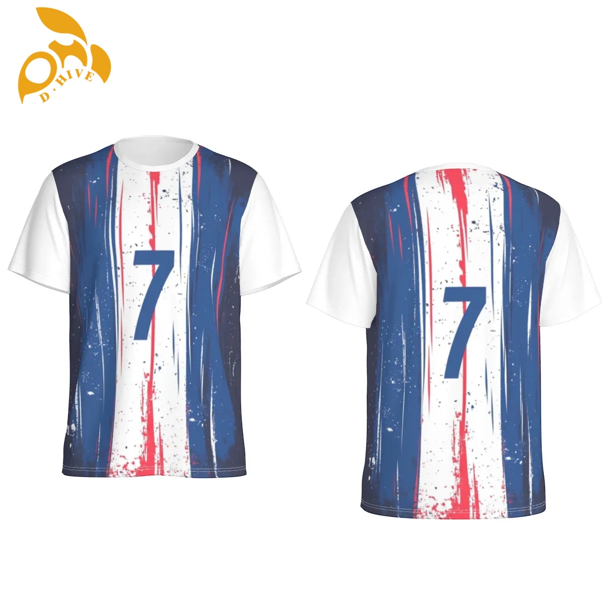 free shipping of customized fashionable All-Over Print Men's O-Neck Sports T-Shirt High-quality attractive popular