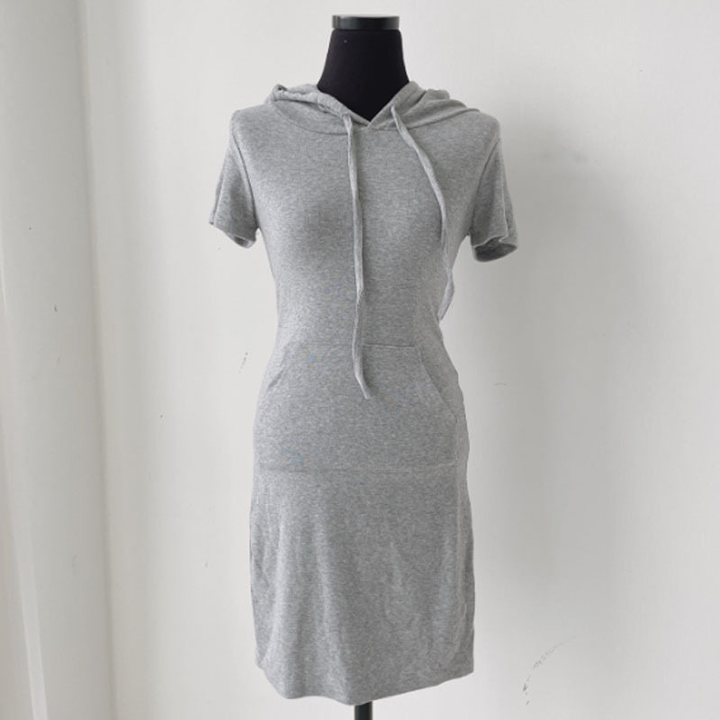 DR166 Body-shaping and elegant short dress with hip wrap skirt