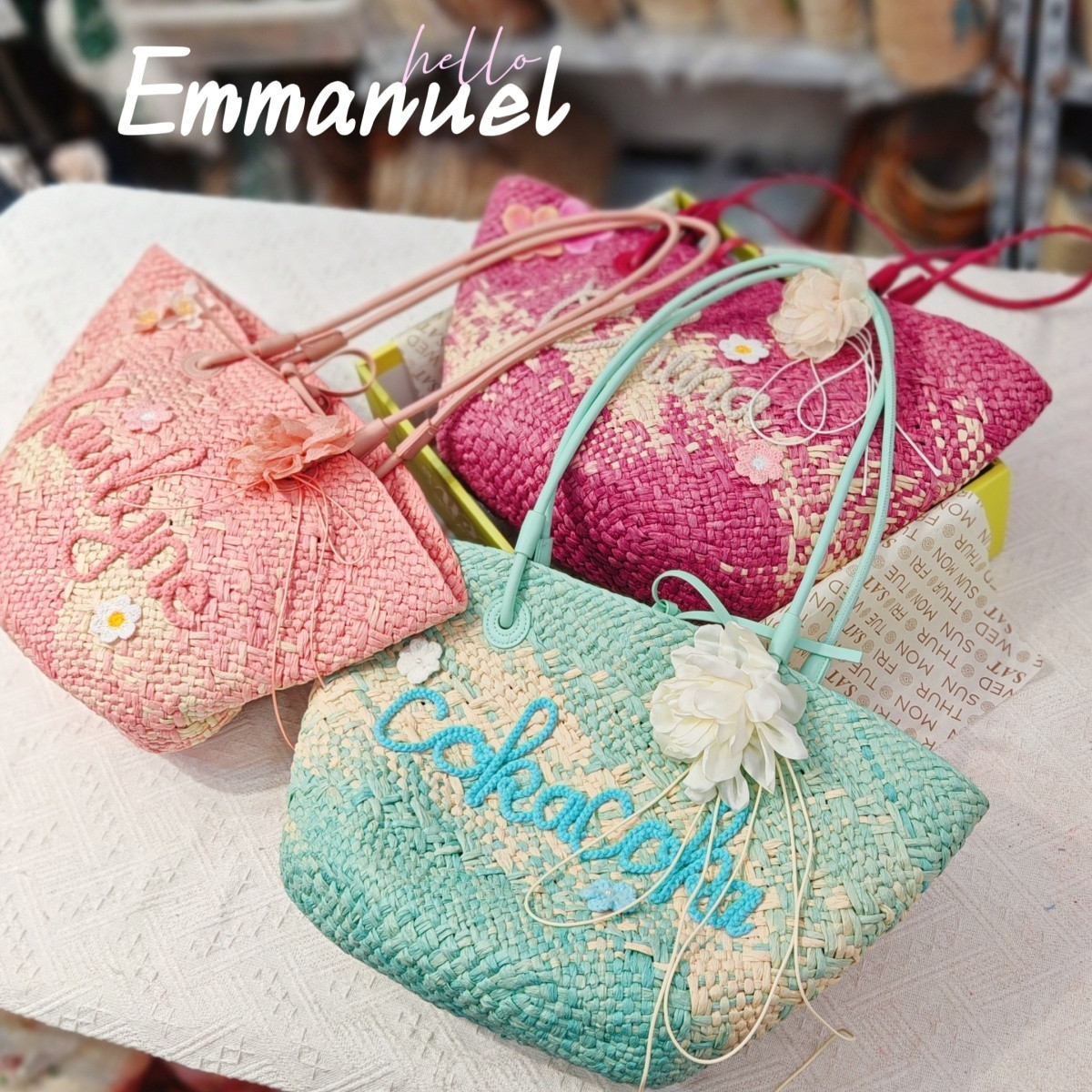 Free Shipping Straw Knitted Purses and Handbags Women Shoulder Bags Straw Woven Side Bag for Ladies Woman Handbag Beach Bag8
