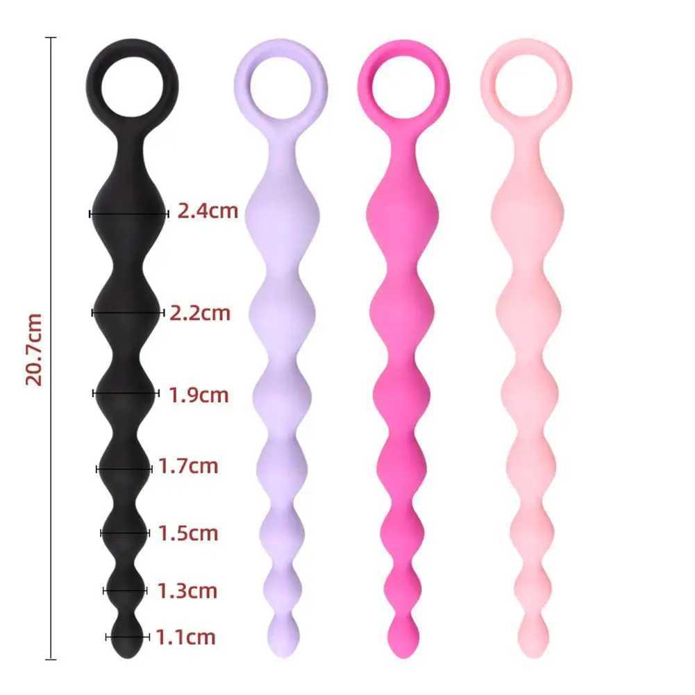Super Long Anal Beads Anal Plug Prostate Massage Big Butt Plug Vaginal Balls Anal Stimulation Pull Bead Dildo Deep Anal Sex Toy W250624