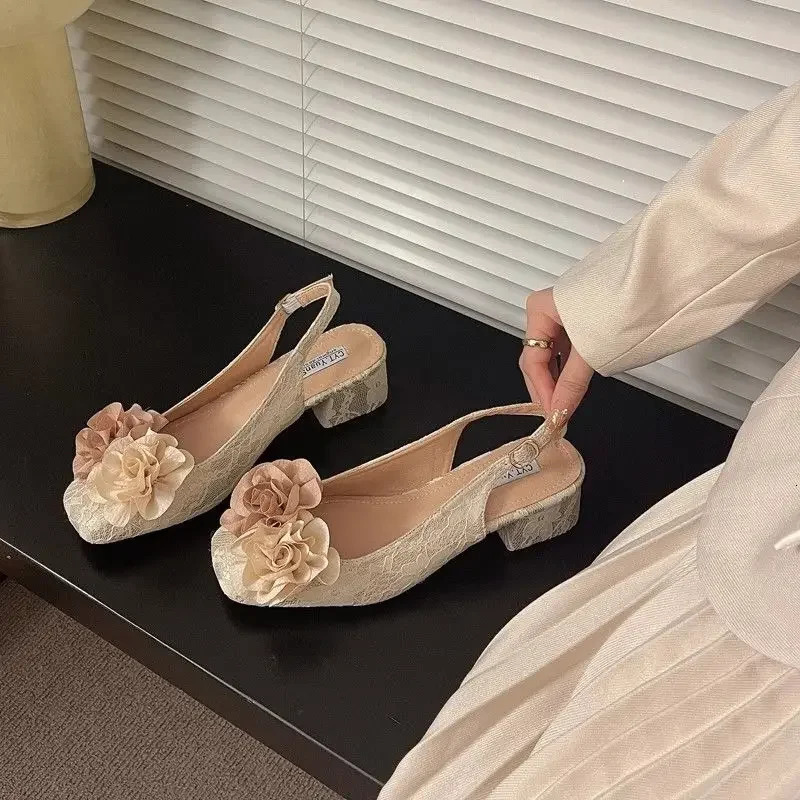 Block Heel Chunky Heels Womens Shoes Japanese Style Lolita Mary Jane Gothic Square Toe Ladies Pumps with Medium Y2k 39 250624