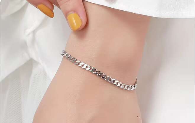 925 Sterling Silver Miami Cuban Chain Bracelet 3.6/5/7MM Width Gold Plated for Men and Women for Gift or Party