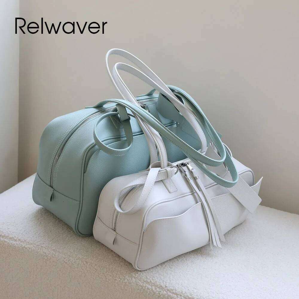 Luxury Designer bags Relwaver shoulder genuine leather pillow 2025 autumn winter fashion women handbag big underarm commuting bag
