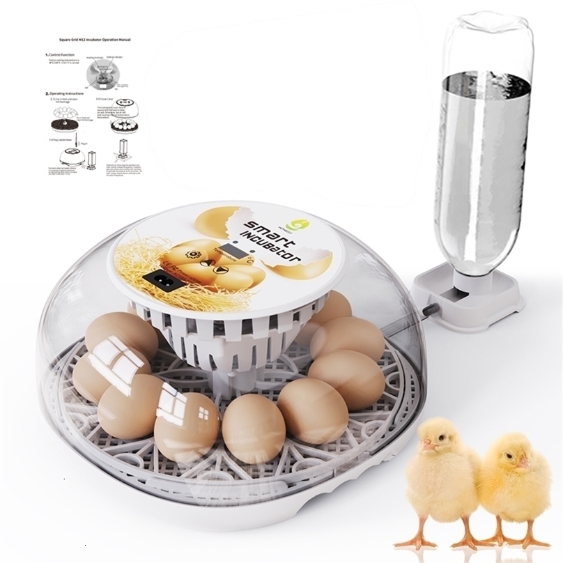 Household Small Chicken Duck Goose Egg Incubator Automatically Add Water Intelligent Temperature Control 12 Incubators 250624