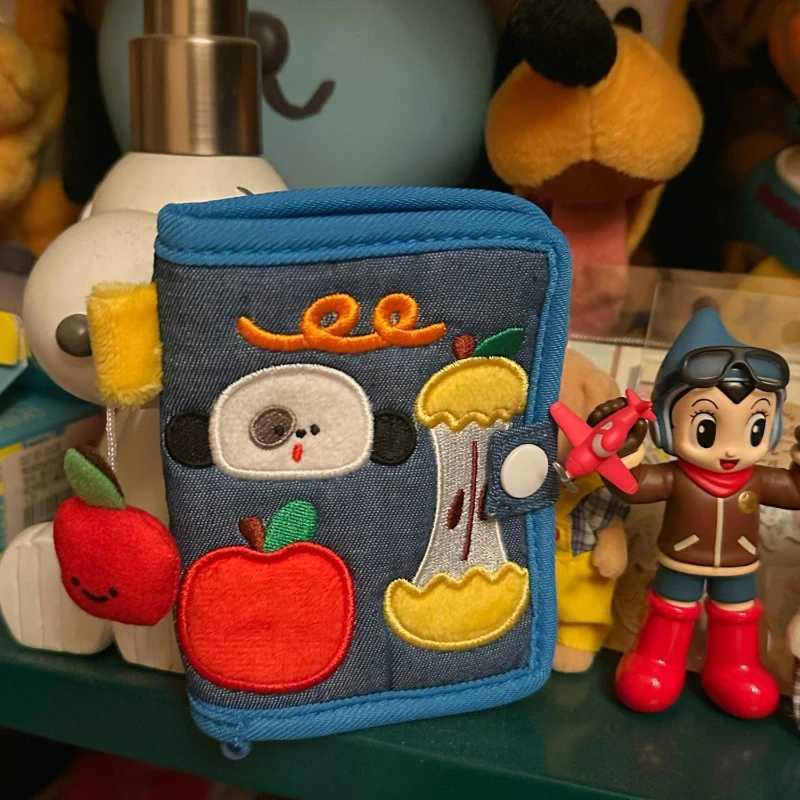 New Arrival Cute Canvas Wallet Short Zipper Wallets for Women Purse Small Fold Denim Corduroy Card Holders Coin Purse Carto XJ250624