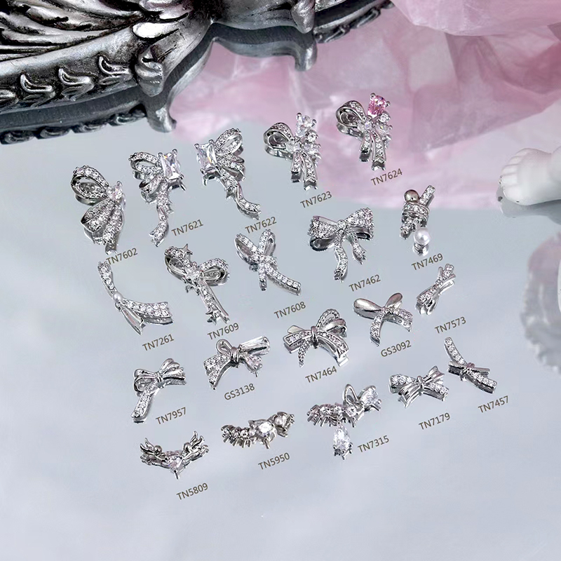 Wholesale various styles and series of nail accessories, Japanese exquisite texture nail drill jewelry