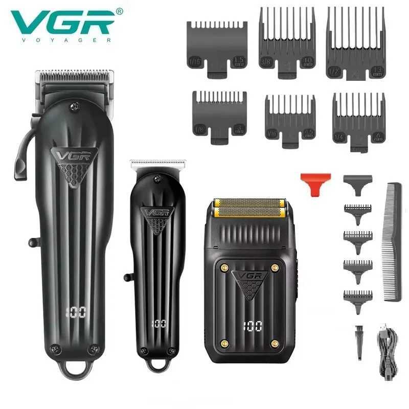 VGR Hair Clipper Professional Hair Cutting Machine Rechargeable Hair Trimmer Adjustable Haircut Machine Trimmer for Men V-282XJ250624