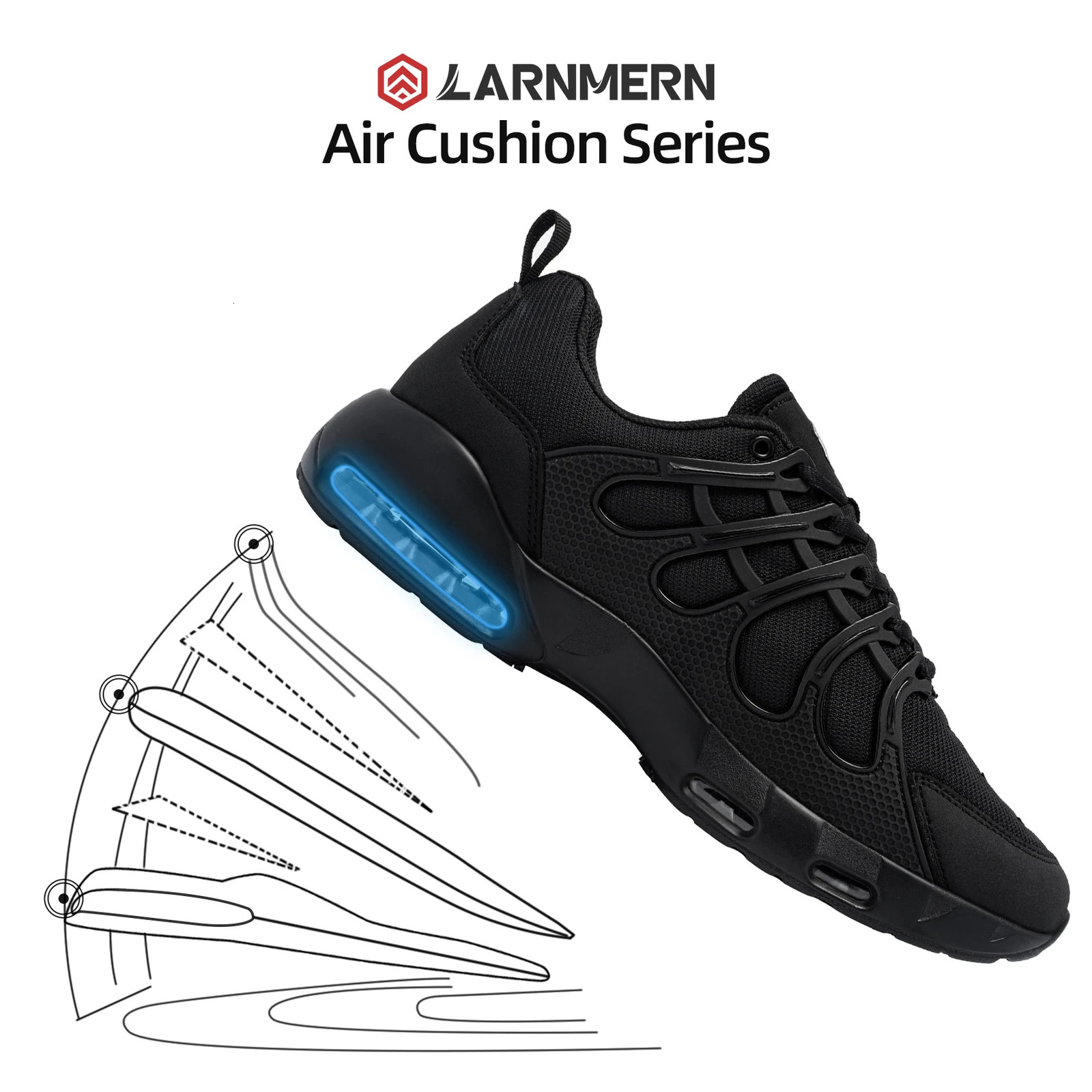 LARNMERN Mens Non Slip Chef Shoes Sports Shoe Casual Comfortable Walking Kitchen Breathable Air Cushion Wide Width Sneakers 250624