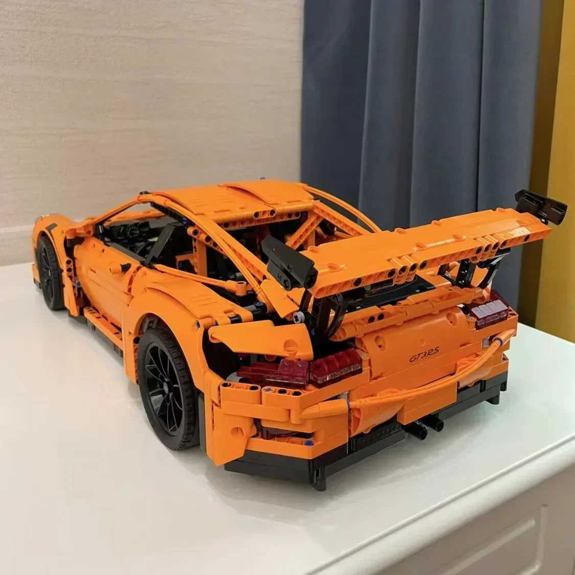 2025 New 2704 MOC Technology Brick Orange Supercar 42056 Building Blocks Childrens Education Toys Birthday Gift R250624