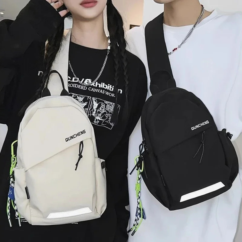 Mens Casual Chest Bag Student Fashion Sports Mountain Climbing Backpack Ladies Lightweight Shoulder Crossbody Bags for Men 250624