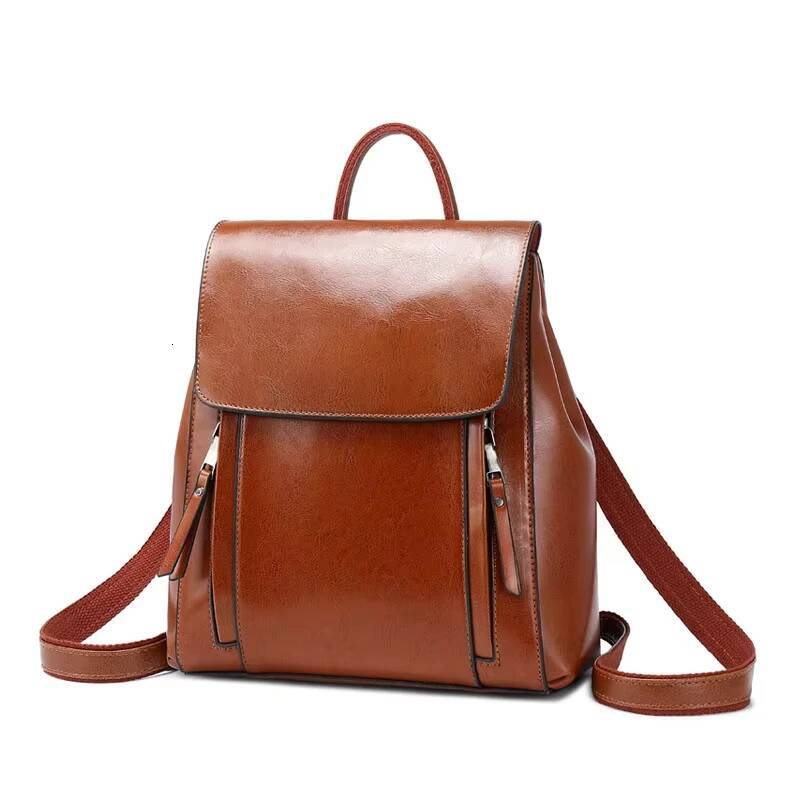 New 2025 Women's Cow Split Leather Fashion Backpacks High Quality Shoulder Bags Ladies Vintage Backpack