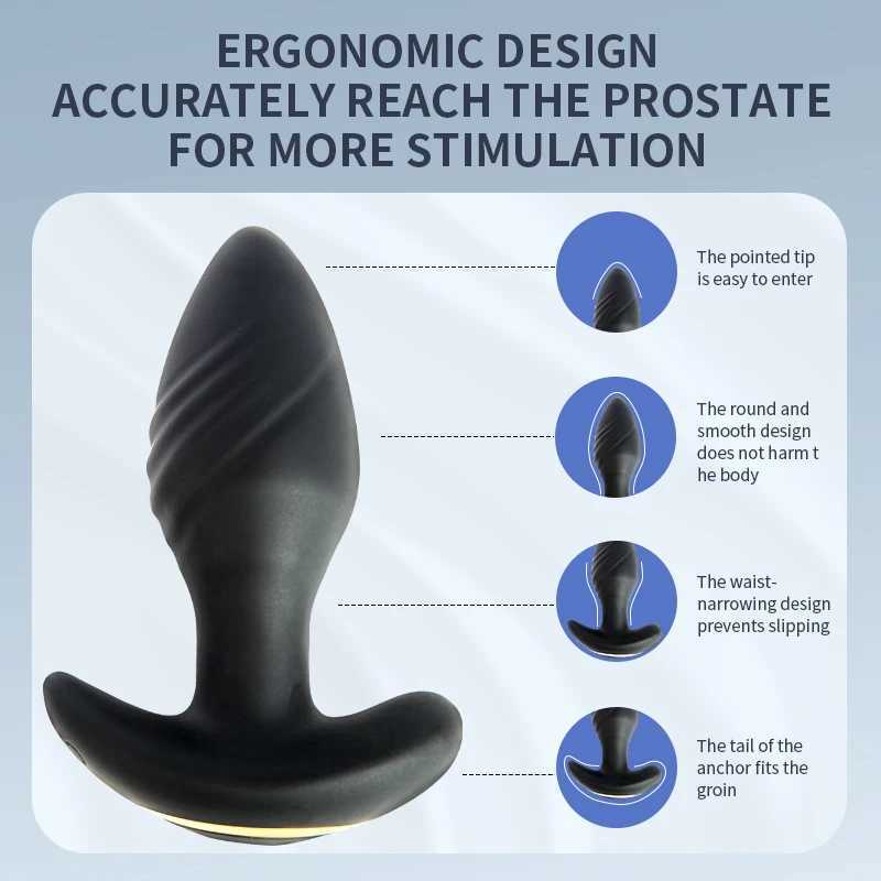 APP Control Mini Anal Vibrator Butt Plug for Men Prostate Massager Stimulator Female Masturbator Adult Sex Toy for Women Men Gay W250624