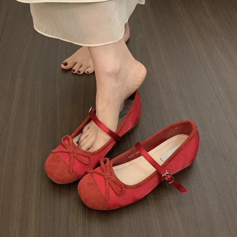 Women Ballet Flat Shoes Casual Comfortable Mary Jane Summer High Quality French Round Toe Ballerinas Shoes 250624