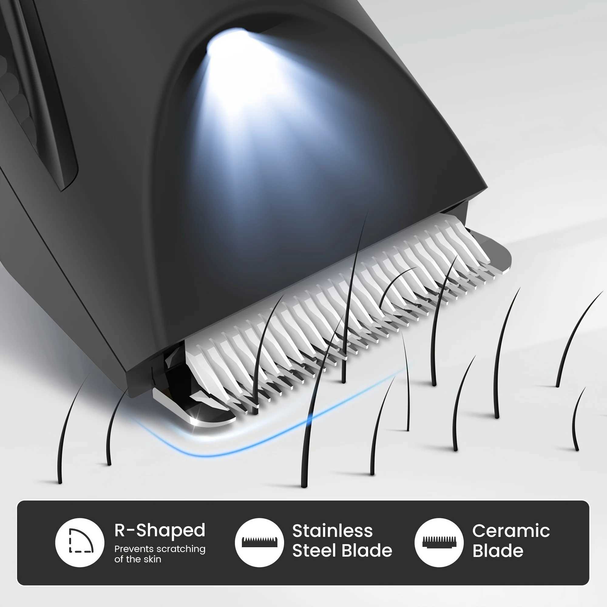 Sejoy Cordless Beard Trimmer Professional Hair Clippers for Men LED Display Portable Hair Clippers and Trimmer Set XJ250624