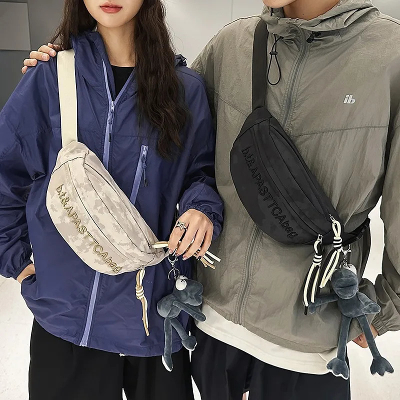 Outdoor Waterproof Vintage Chest Bag Men Women Embroidery Functional Waist Bag Casual Sport Crossbody Bag 250623