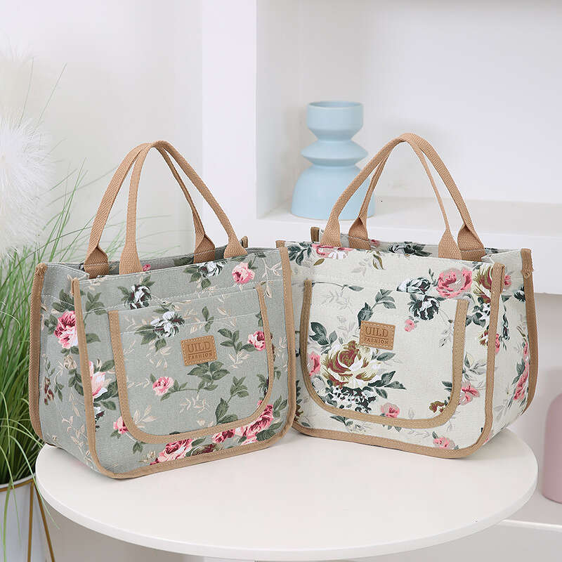 New Fashion Simple Handbag Ethnic Style Office Casual Portable Mommy Canvas Large Bag