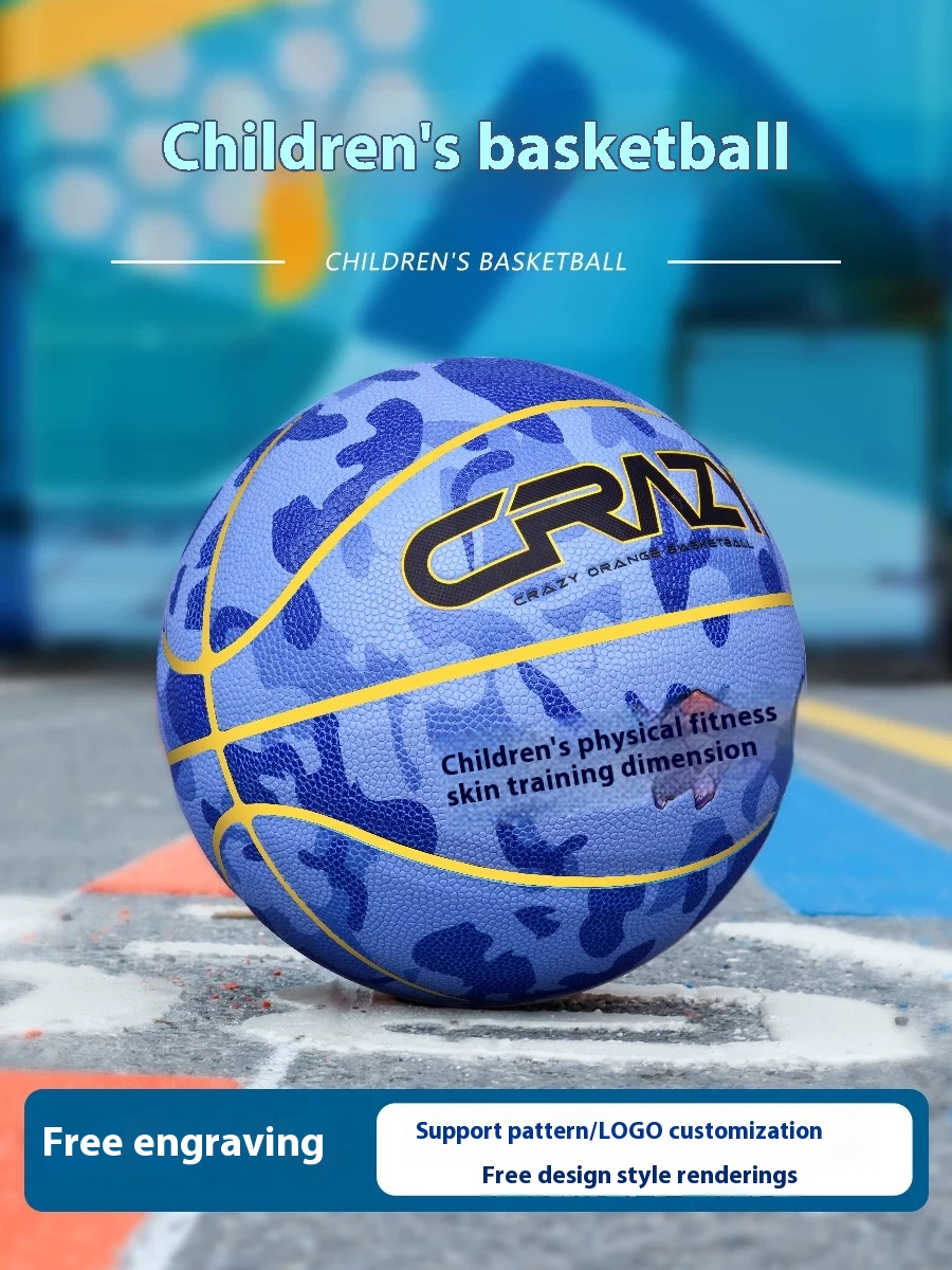 Trendy Kids Basketball | Custom Logo & Free Engraving | Personalized Color Options | Youth Basketball with Unique Design