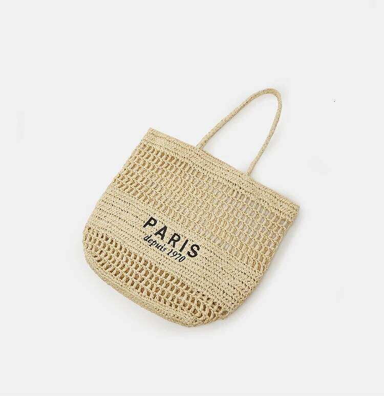 Straw Beach Women Woven Tote Shoulder Crochet Handbag Mesh Summer Vacation Picnic Purse Embroidered Letter Bag designer luxue purse bag luxury designe