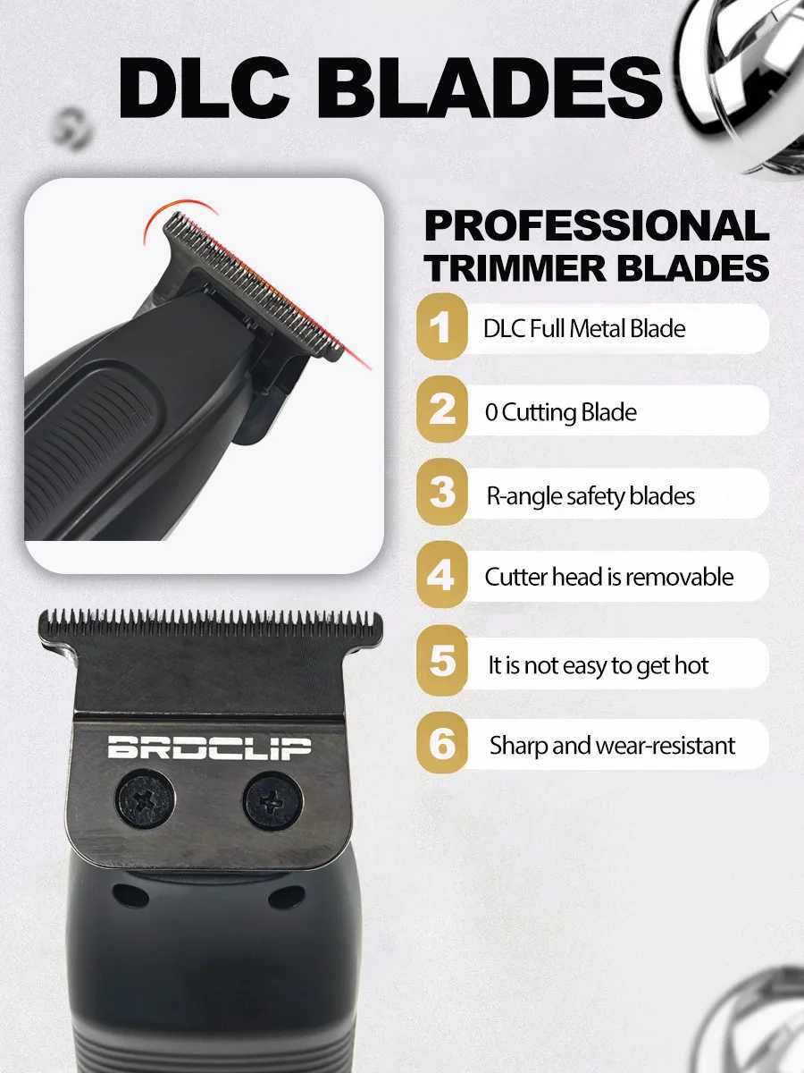 WMARK NG-7982 BRDCLIP FA-1981 Professional Electric Hair Clipper Hair Trimmer for Men Electric Shaver 9000/7500RPM Barber ShopXJ250624