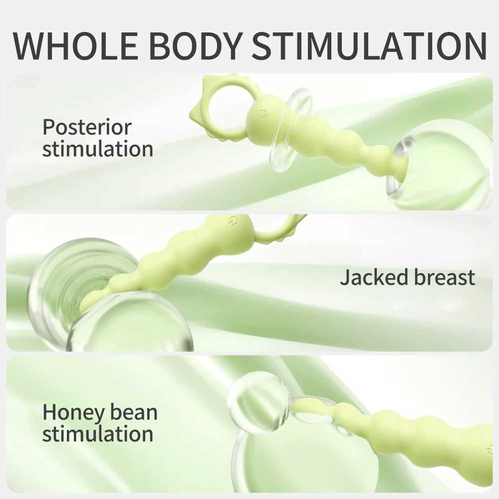 10 Speeds Anal Beads Vibrator Butt Plug for Women Vagina Balls Dilator Sex Toys for Men Adult Toy Prostate Massager Masturbator W250624
