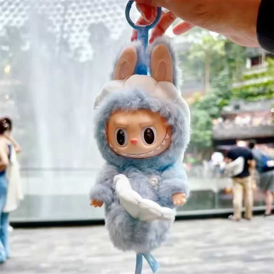 New For Labubu The Monsters Doll Blind Box Heart-Moving Macaron Kawai Anime Figures Guess Bag Hanging Pendant Xmas Birthday Gift Y250624