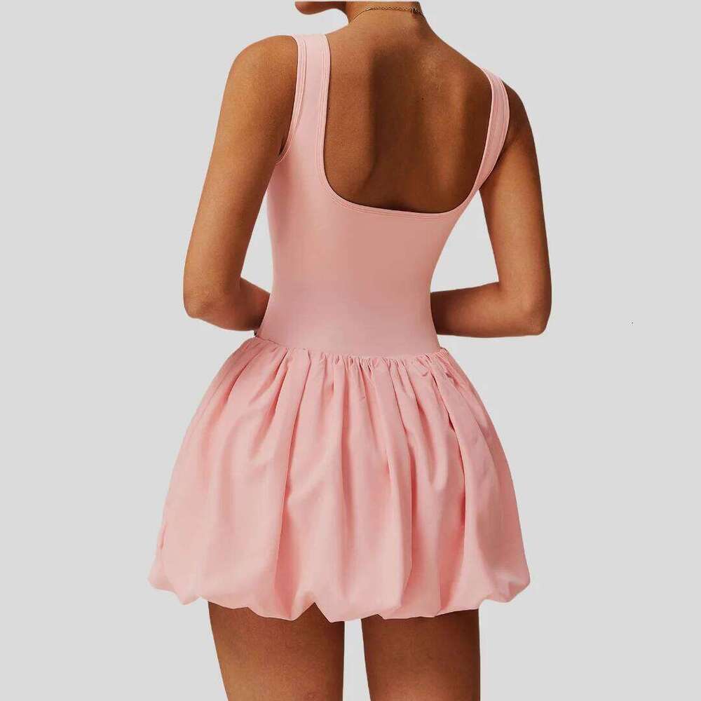 Pad Tennis Skirt Sports Fiess Nude Breathable Anti-light Golf Badminton Running Casual Workout Clothes Gym Yoga Suit for Women