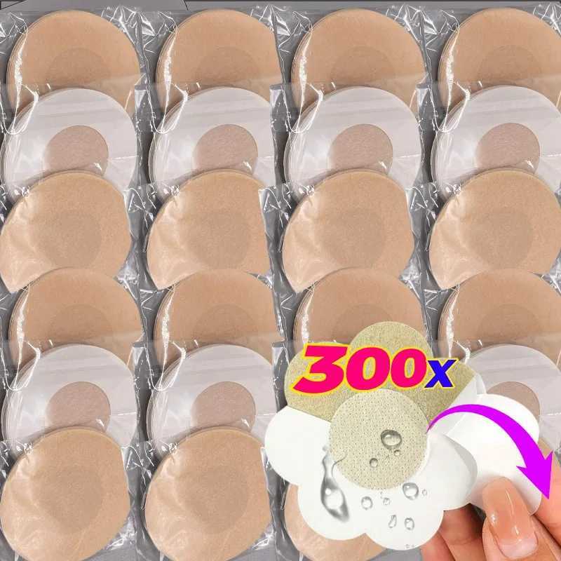 2/300Pcs Self-adhesive Nipple Stickers for Women Disposable Breast Lift Tape Pasties Invisible Bra Padding Chest Paste Patch W250624