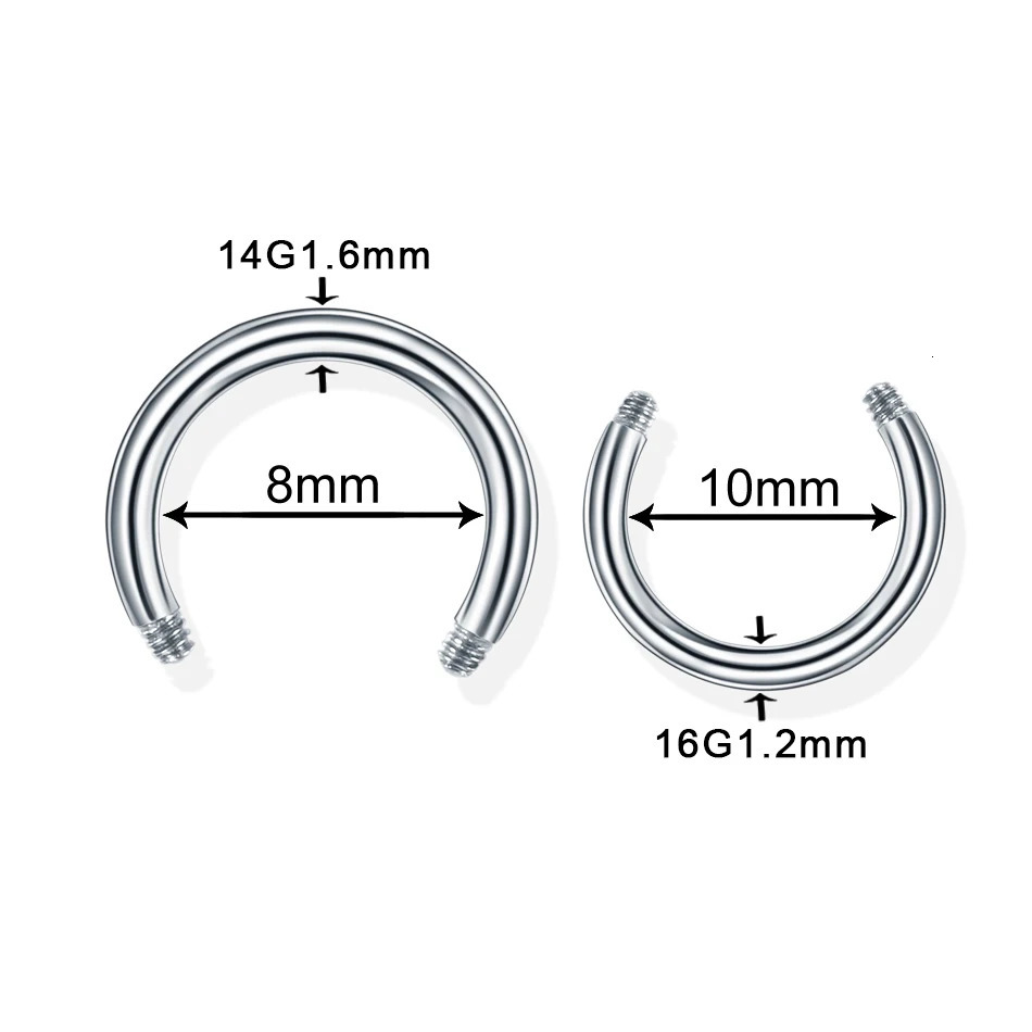 100pcslot Steel Earring Barbell Nipple Labret Piercings Nose Ring Eyebrow Screw Ball Replacement Accessories 250613