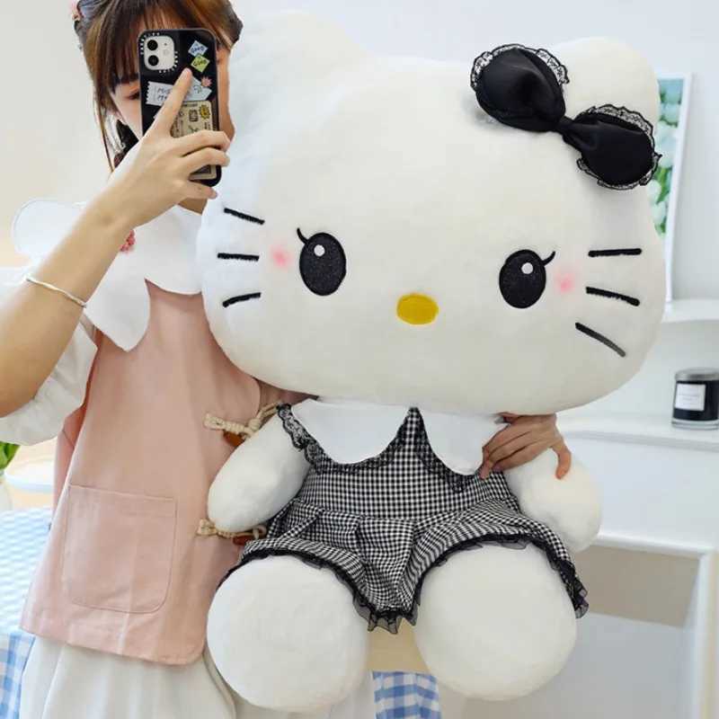 Sanrio 70cm Big Size Sanrio Hello Kitty Cute Cartoon Characters Plush Toy Room Decoration Plushies Pillow Childrens Holiday Giftw250624