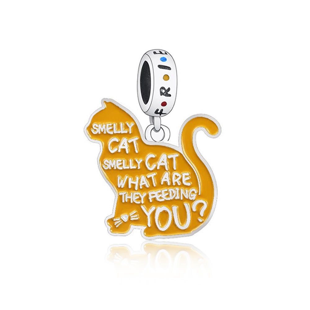 FewDook 2025 Fine Popular TV Show Friends Series Coffee Cup Sofa Photo Frame Pizza Charm Bead Fit Pan Charms Original Bracelet DIY Jewelry Gift