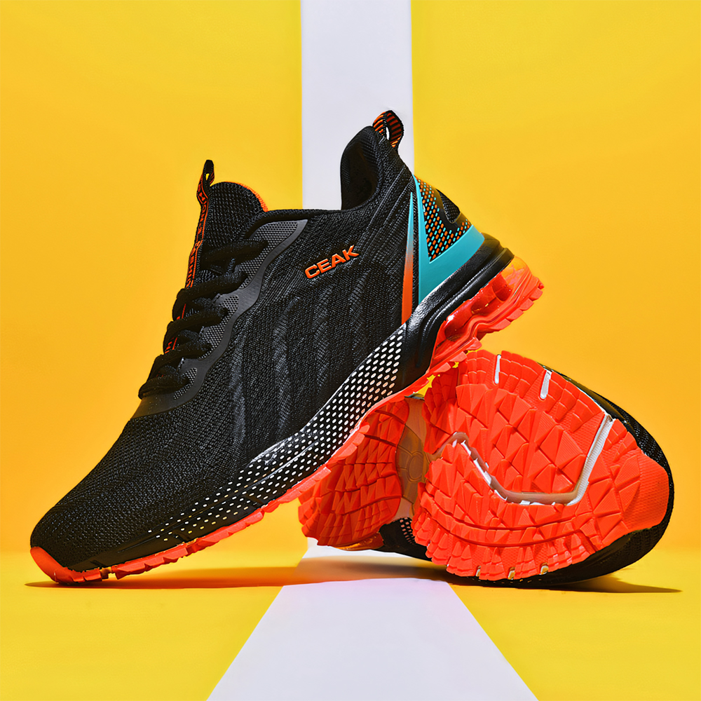 5029-Youth Basketball SneakersMen's ShoesAir Cushion Shoes, Non-slip Flying Woven Popular Sneakers, Mesh Breathable Running Basketball Shoes