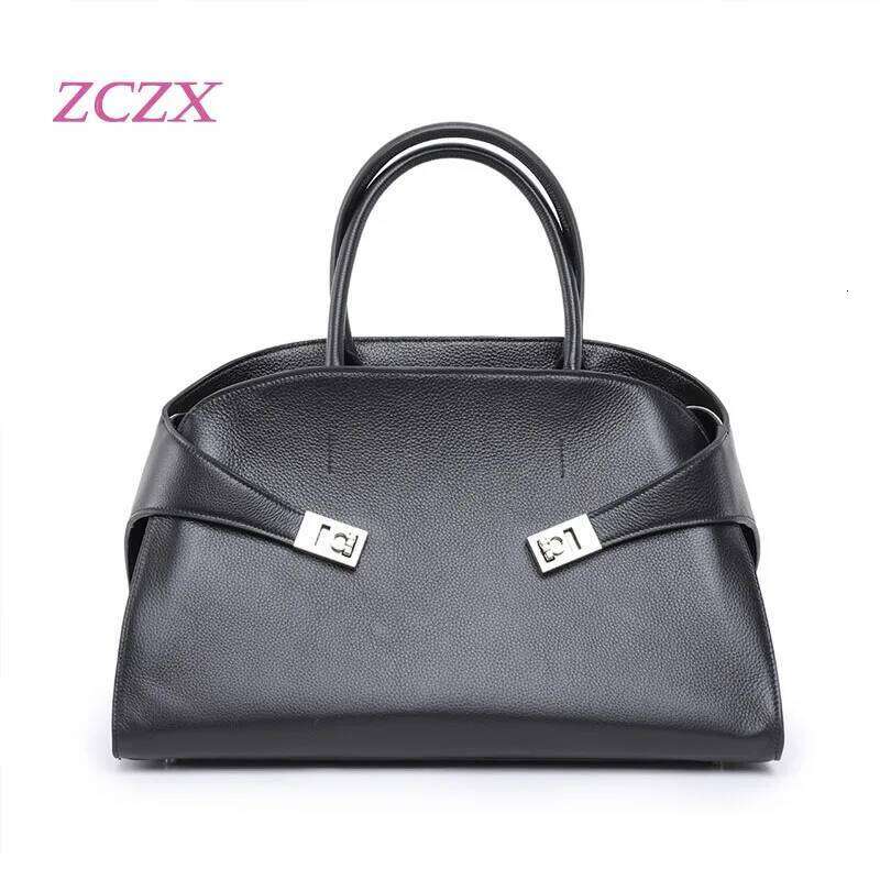 High Quality Women's Handbag Fashionable Commuting Genuine Leather Large Capacity Single Shoulder Crossbody Bag