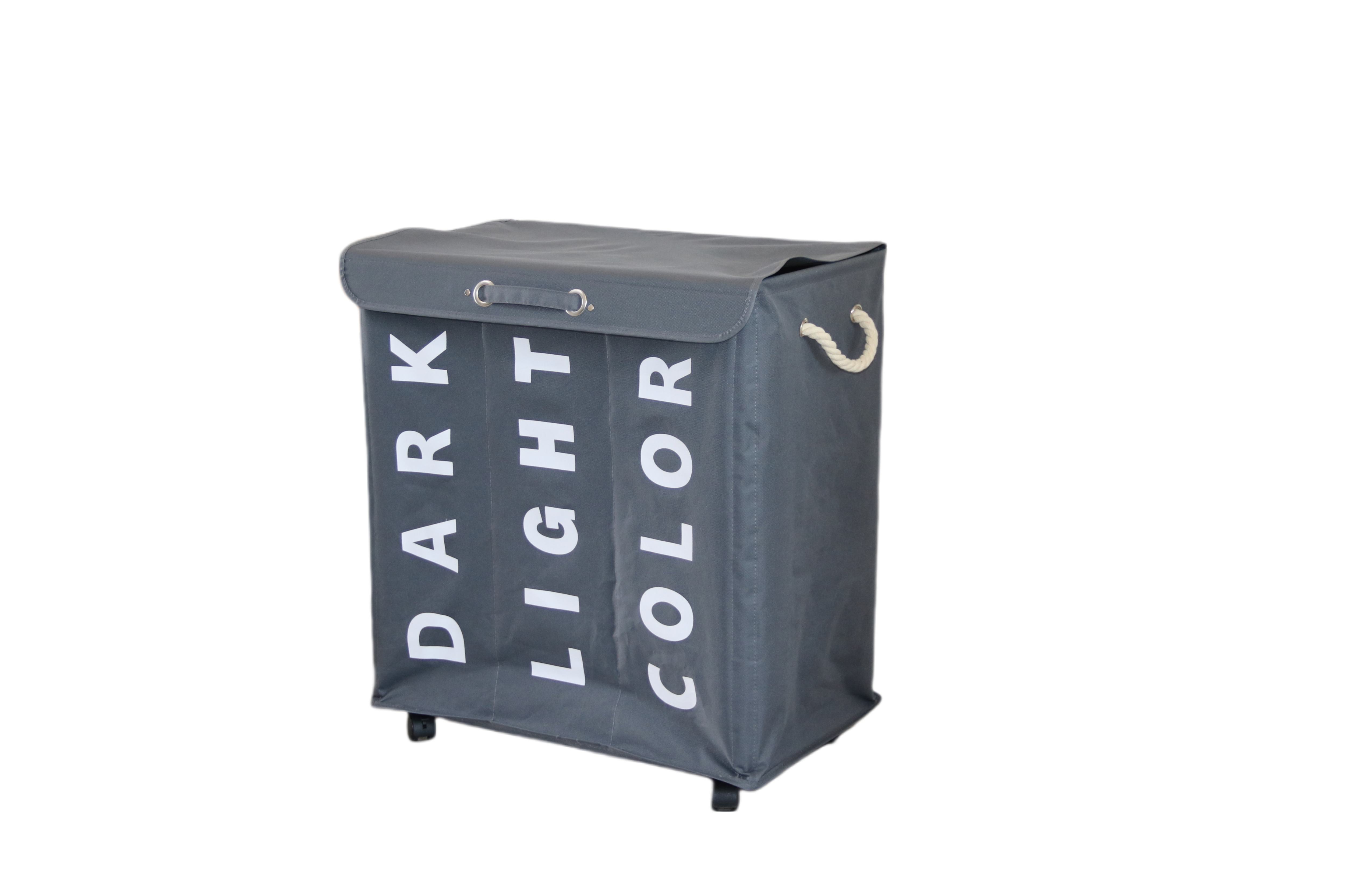 Multi functional large capacity foldable dirty clothes basket with wheels ,cheap and useful tools.